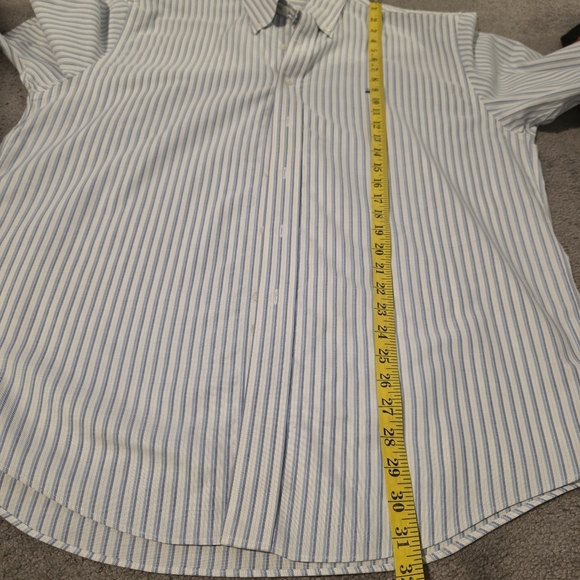Brooks Brothers White and Blue Striped Button Down Shirt - Picture 6 of 6